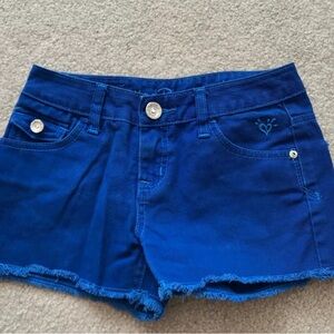 Justice Premium Denim Royal Blue Girls Jean Shorts Size 7R